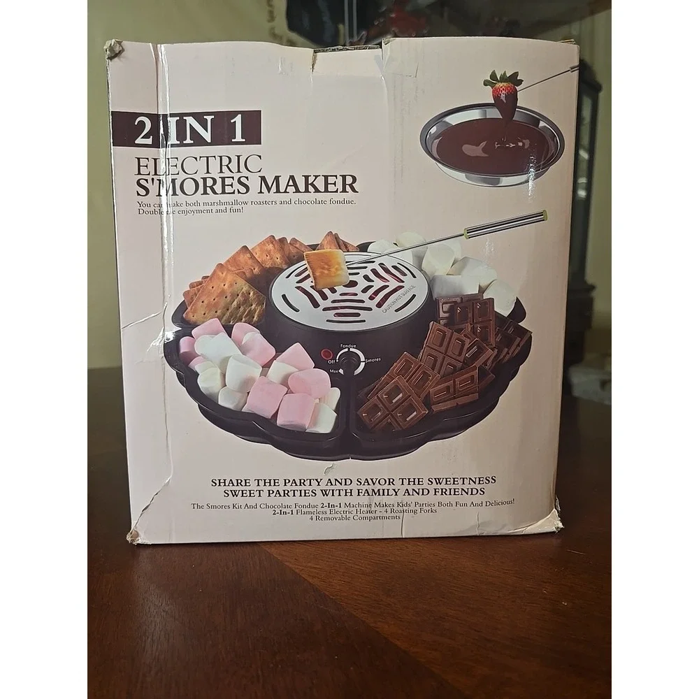 New Chocosmore - 2‎ In 1 Electric S'mores and Chocolate Fondue Maker